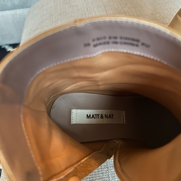 Matt and Nat Tan vegan Leather Ankle Boots - Picture 3 of 4